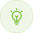 lightbulb icon, idea icon, suggestion icon, patent icon, green icon