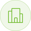 building icon, office icon, experience icon
