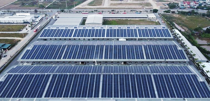 Growatt Installation in vietnam, MAX 110KTL3-X LV inverter in vietnam, Industrial Solar Panel